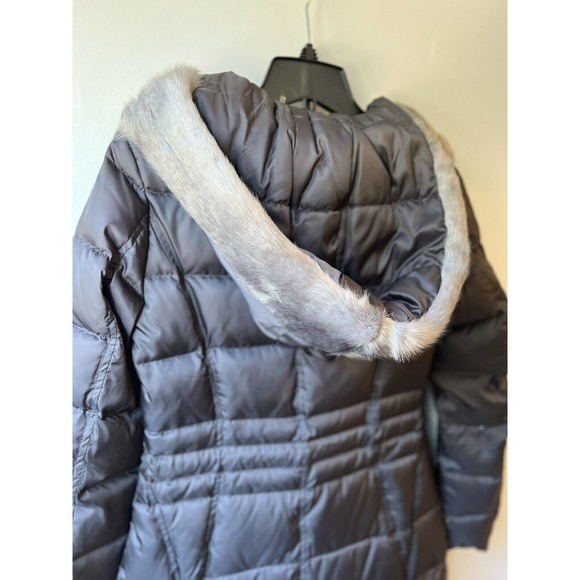 Laundry Shelli Segal Grey Zip Up Quilted Down Feather Puffer Coat Women XS NWOT - Picture 8 of 11